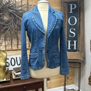 Denim blazer jacket